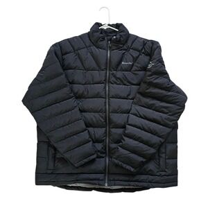 Moosejaw Solid Black Quilted Full Zip Duck Down Puffer Jacket Mens Size XXL
